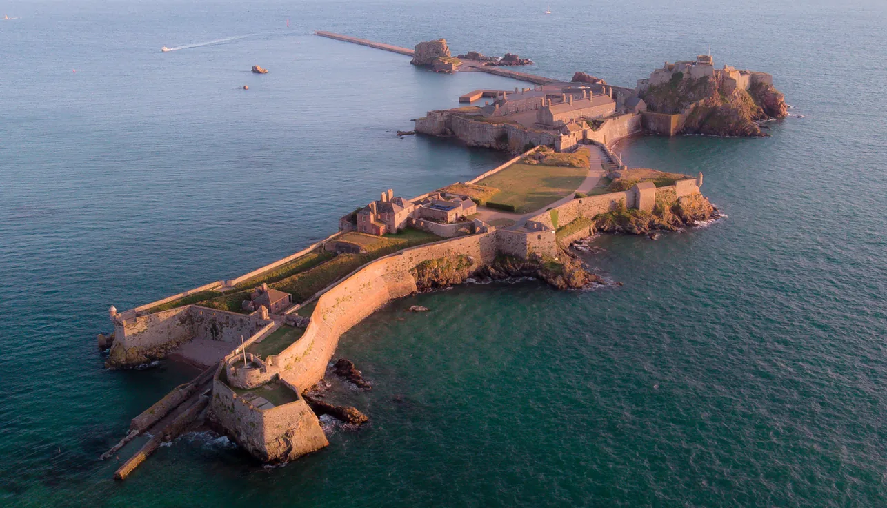 Elizabeth Castle from the air