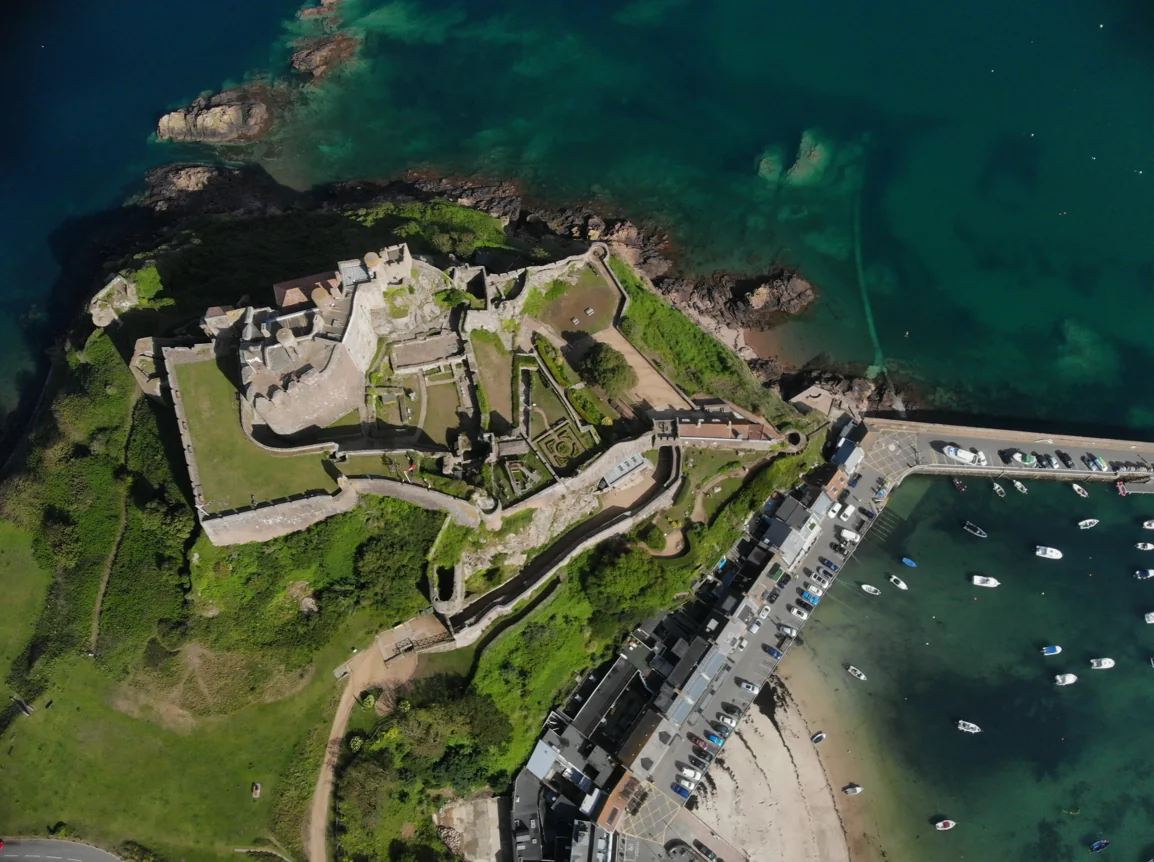 Mont Orgueil from above