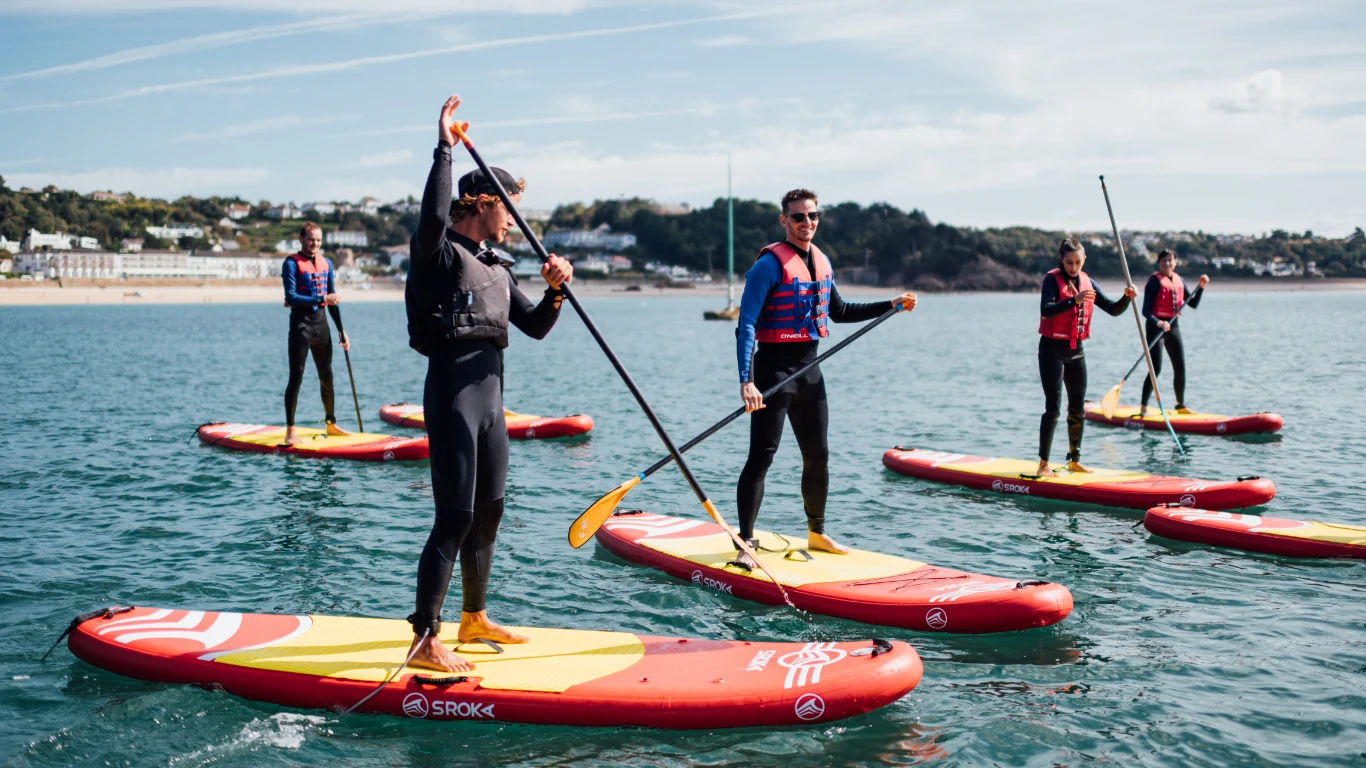 SUP / paddleboarding at St Brelade's Bay — Jersey