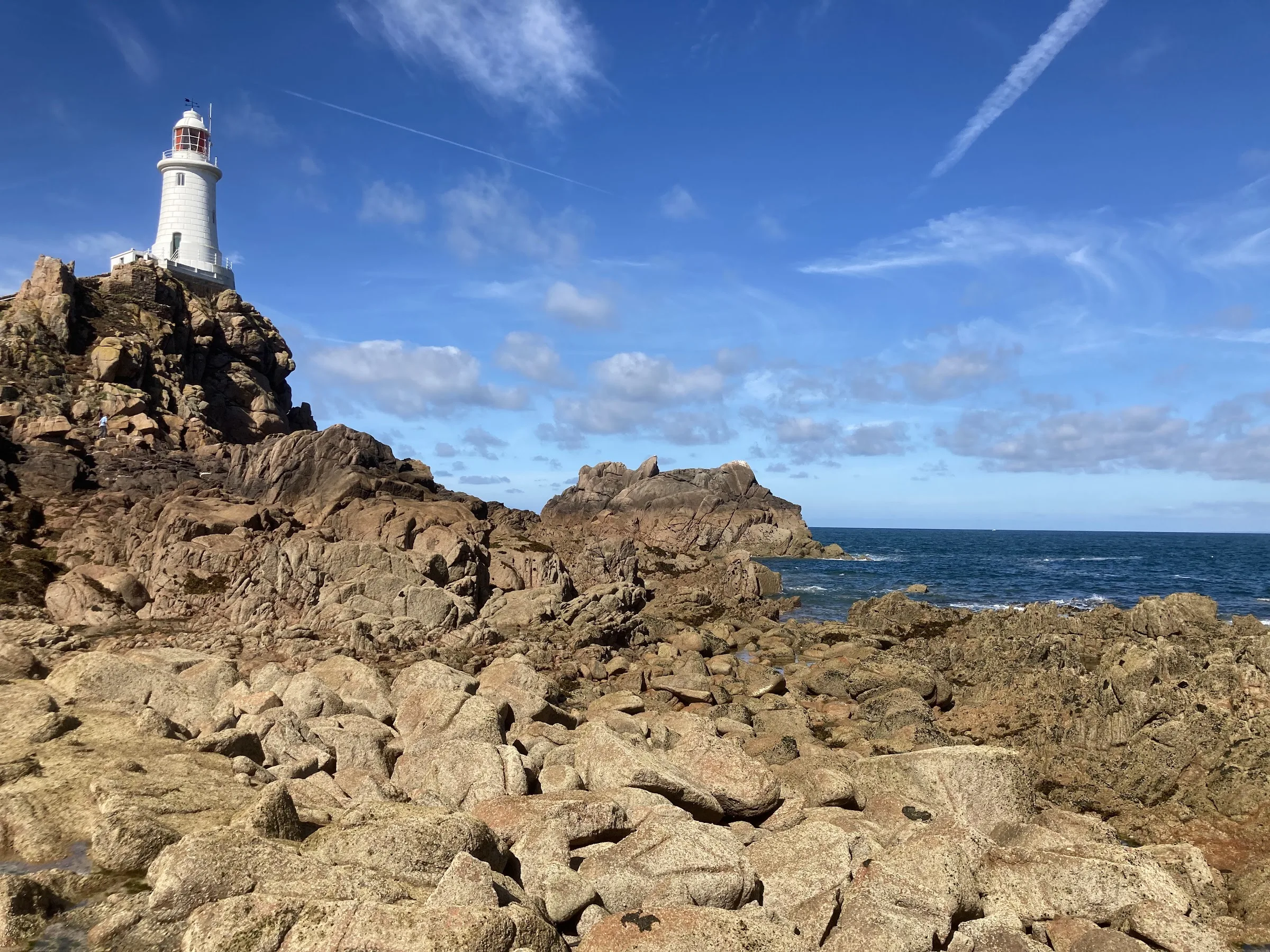 Sunset at La Corbière lighthouse — Jersey